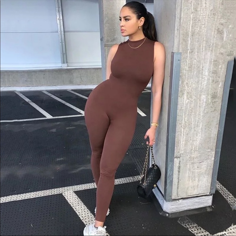 Chocolate Jumpsuit.